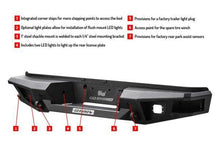 Load image into Gallery viewer, Go Rhino BR20 Rear Replacement Bumper Chevy Silverado 2500HD/3500HD (15-19) Textured Black - Default Title Alternate Image
