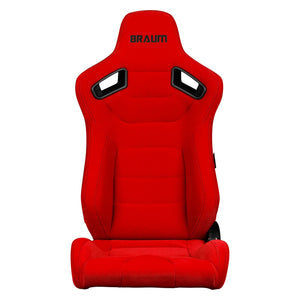 699.95 BRAUM Elite Sport Seats (Reclining - Red Jacquard Cloth) BRR1-RFBS - Redline360