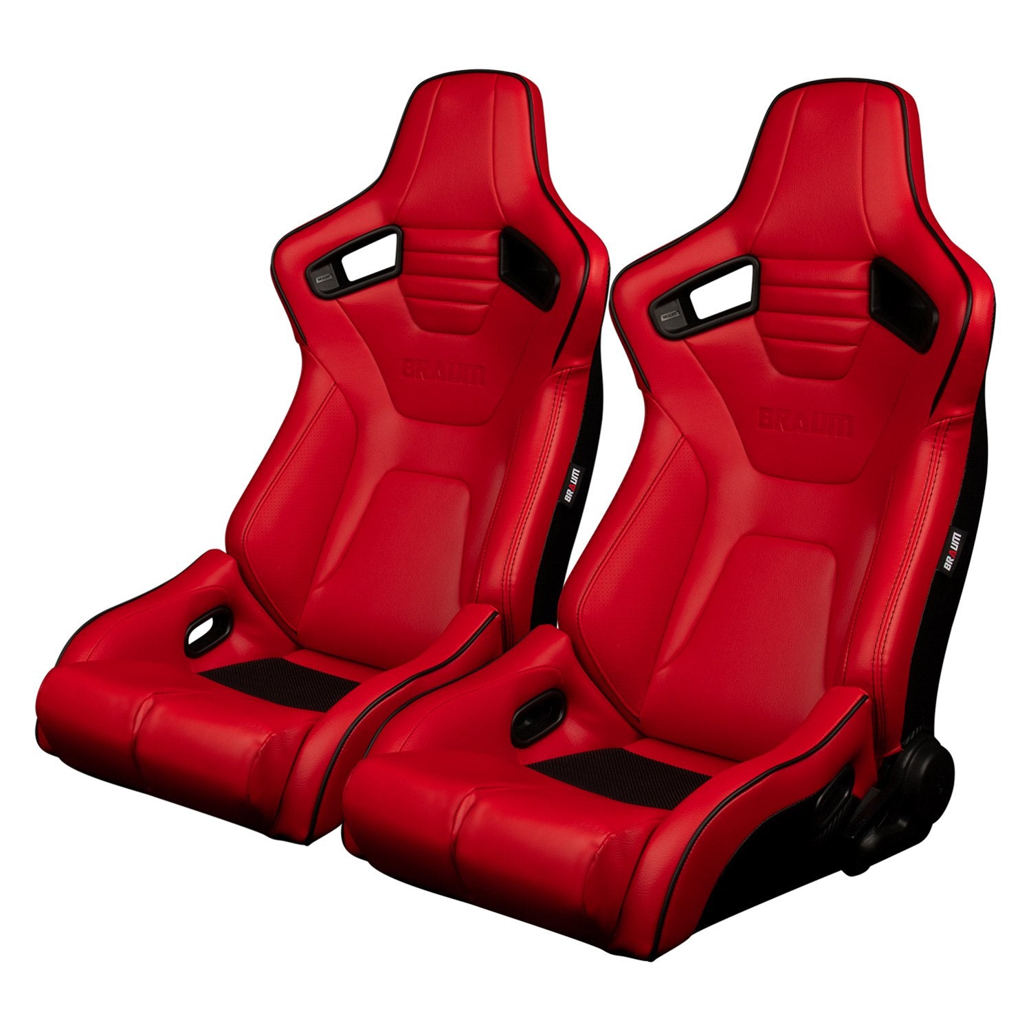 BRAUM Elite-R Racing Seats (Reclining - Red Leatherette) BRR1R-RDBP