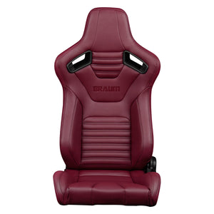 749.95 BRAUM Elite-X Racing Seats (Reclining - Maroon) BRR1X-MRBS - Redline360