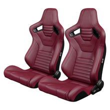 Load image into Gallery viewer, 749.95 BRAUM Elite-X Racing Seats (Reclining - Maroon) BRR1X-MRBS - Redline360 Alternate Image