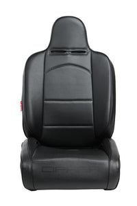 419.95 Cipher Auto Synthetic Leather Racing Seats (Reclining - Pair) Black/Red - Suspension Seats - Redline360