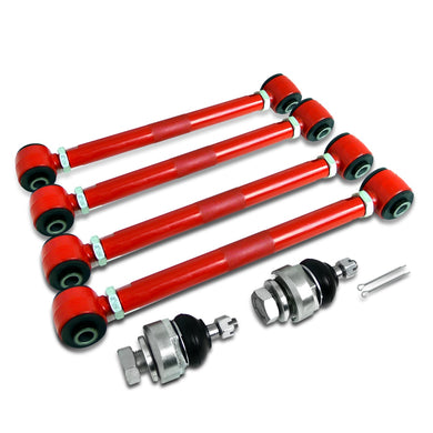 99.95 Spec-D Camber Kit Honda Accord (2003-2007) Front and Rear - 6 Piece - Red - Redline360