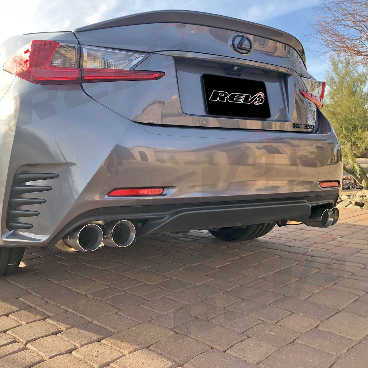 Rev9 Exhaust Lexus RC200 / RC350 (15-24) Dual Muffler Axleback w/ Quad