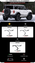 Load image into Gallery viewer, MBRP Exhaust Ford Bronco 2.3L / 2.7L EcoBoost (21-25) [3" Catback] Dual Split Rear Exit /Stainless / Aluminized / Black Aluminized Alternate Image