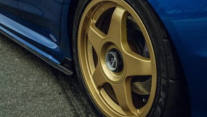 289.00 fifteen52 Chicane Wheels (19x8.5 5x108 or 5x100 +35 or +45 Offset 73.1mm Bore) Speed Silver / Gold / Asphalt Black - Redline360