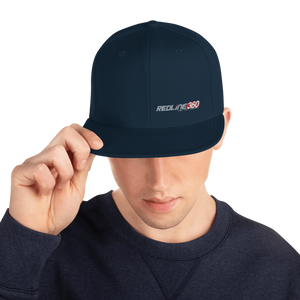 Redline360 Snapback Hat (Flat Brim) Classic Black w/ Logo