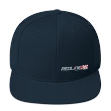Load image into Gallery viewer, Redline360 Snapback Hat (Flat Brim) Classic Black w/ Logo Alternate Image
