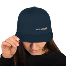 Load image into Gallery viewer, Redline360 Snapback Hat (Flat Brim) Classic Black w/ Logo Alternate Image