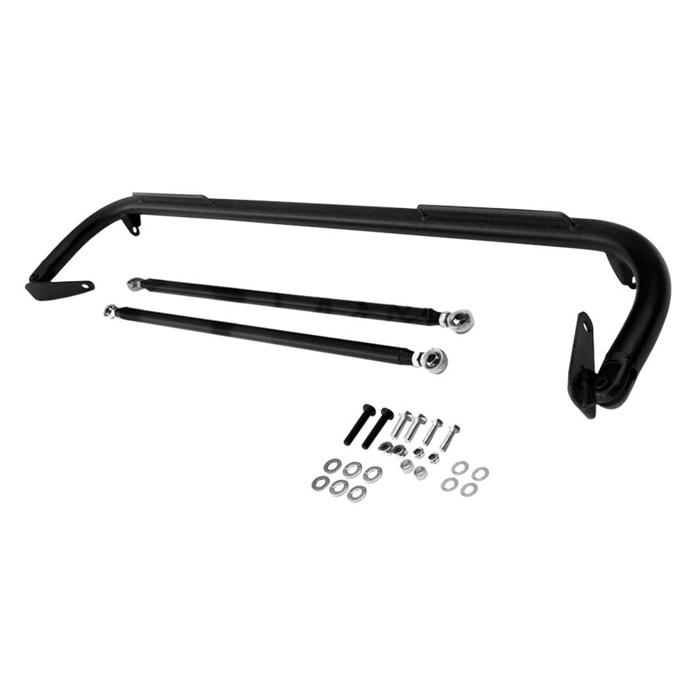 229.00 Cipher Seat Belt Harness Bar Honda Civic / CRX EF (88-89) Black / Silver - Redline360