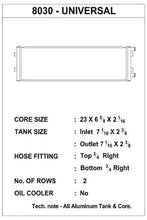 Load image into Gallery viewer, CSF Universal Dual Pass Heat Exchanger w/ 3/4 Slip-on Connections 8030 Alternate Image