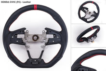 Load image into Gallery viewer, 437.00 Buddy Club Steering Wheel Honda Civic [Racing Spec] (2012-2015) Leather or Carbon - Redline360 Alternate Image