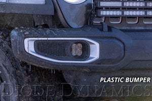 540.00 Diode Dynamics Stage Max Series Jeep Gladiator JT w/ Plastic Bumper (20-21) [3" SAE 38.5W LED Fog Light Kit] Yellow or White - Redline360