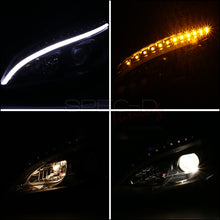 Load image into Gallery viewer, 349.95 Spec-D Projector Headlights Mercedes C250 C300 C350 (08-11) W204 LED Strip - Black or Chrome - Redline360 Alternate Image