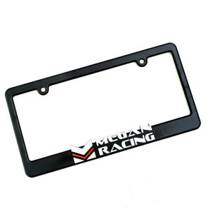 19.95 Megan Racing License Plate Frame - Black with White/Red Logo - Redline360