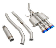 Load image into Gallery viewer, Megan Racing Exhaust Honda Civic Type-R FK8 (2017-2021) Catback w/ Triple Tips - Blue Burnt Titanium Tips Alternate Image