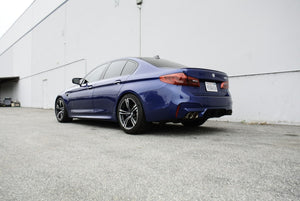 459.99 Megan Racing Exhaust BMW M5 F90 (18-21) Polished / Black / Blue Titanium Tips - Redline360