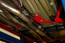 Load image into Gallery viewer, BMR Rear Tunnel Brace Ford Shelby GT500 (2007-2012) [w/ Rear Driveshaft Safety Loop] Red or Black - Black Hammertone Alternate Image