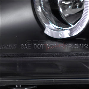 229.95 Spec-D Projector Headlights Honda S2000 AP1 (2000-2003) LED Halo - Black or Chrome - Redline360