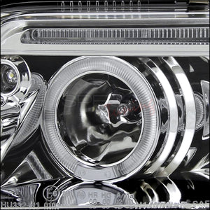 209.95 Spec-D Projector Headlights VW Passat (01-05) Dual LED Halo - Black or Chrome - Redline360