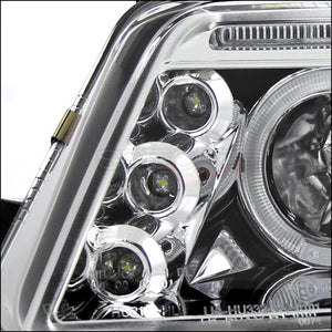 209.95 Spec-D Projector Headlights VW Passat (01-05) Dual LED Halo - Black or Chrome - Redline360