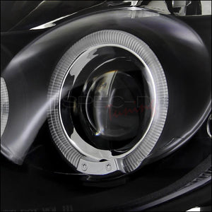 176.00 Spec-D Projector Headlights Dodge Neon & SRT4 (03-05) Dual LED Halo - Black or Chrome - Redline360