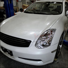 Load image into Gallery viewer, 249.95 Spec-D Projector Headlights Infiniti G35 Coupe (03-07) Dual Halo Black / Chrome / Smoke - Redline360 Alternate Image