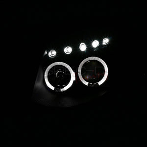 249.95 Spec-D Projector Headlights Infiniti G35 Coupe (03-07) Dual Halo Black / Chrome / Smoke - Redline360