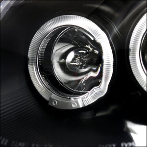 249.95 Spec-D Projector Headlights Infiniti G35 Coupe (03-07) Dual Halo Black / Chrome / Smoke - Redline360
