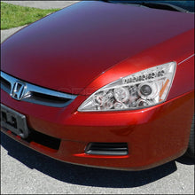 Load image into Gallery viewer, 159.95 Spec-D Projector Headlights Honda Accord (03-07) Dual Halo w/ LED Accents - Black or Chrome - Redline360 Alternate Image