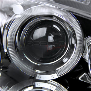 199.95 Spec-D Projector Headlights Mitsubishi Eclipse 4G (06-11) w/ LED Halo - Black or Chrome - Redline360