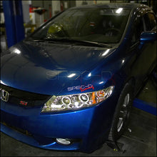 Load image into Gallery viewer, 168.95 Spec-D Projector Headlights Honda Civic Sedan (06-11) Dual Halo or LED Strip - Black or Chrome - Redline360 Alternate Image