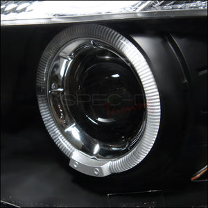 228.00 Spec-D Projector Headlights BMW 128i/135i E82 (07-13) LED Halo - Black/Chrome - Redline360