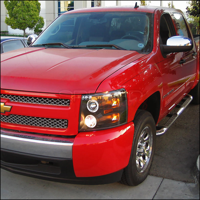 Spec-D Projector Headlights Chevy Silverado (2007-2013) Dual Halo