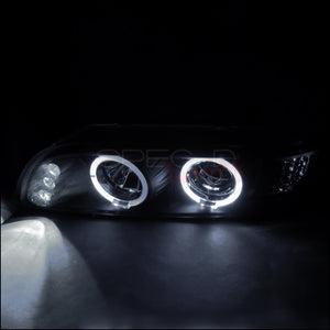 189.95 Spec-D Projector Headlights BMW 525i 528i 530i 535i 540i E39 (96-03) LED Halo - Black or Chrome - Redline360