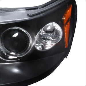 159.95 Spec-D Projector Headlights Honda Accord (98-02) w/ Dual LED Halo - Black or Chrome - Redline360
