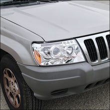 Load image into Gallery viewer, 159.95 Spec-D Projector Headlights Jeep Grand Cherokee (99-04) Halo LED - Black or Chrome - Redline360 Alternate Image