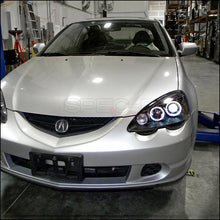 Load image into Gallery viewer, 189.95 Spec-D Projector Headlights Acura RSX (2002-2004) LED Dual Halo - Black or Chrome - Redline360 Alternate Image