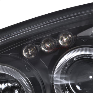 199.95 Spec-D Projector Headlights Subaru WRX / Outback (04-05) Dual Halo LED - Black or Chrome - Redline360