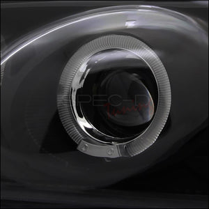 179.50 Spec-D Projector Headlights Nissan Sentra (2004-2005-2006) Dual LED Halo - Black or Chrome - Redline360