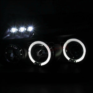 169.95 Spec-D Projector Headlights Dodge Magnum (05-06-07) w/ LED Halo - Black or Chrome - Redline360