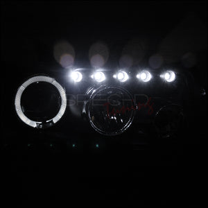 209.95 Spec-D Projector Headlights Scion xB (08 09 10) LED DRL w/ Halo - Black or Chrome - Redline360