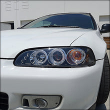 Load image into Gallery viewer, 149.95 Spec-D Projector Headlights Honda Civic EG (92-95) Dual LED Halo - Black or Chrome - Redline360 Alternate Image