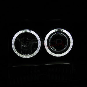 209.95 Spec-D Projector Headlights Jeep Grand Cherokee (92-96) LED Halo - Black or Chrome - Redline360