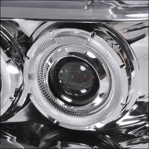 209.95 Spec-D Projector Headlights Jeep Grand Cherokee (92-96) LED Halo - Black or Chrome - Redline360
