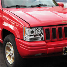 Load image into Gallery viewer, 209.95 Spec-D Projector Headlights Jeep Grand Cherokee (92-96) LED Halo - Black or Chrome - Redline360 Alternate Image