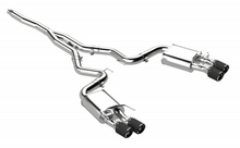 Load image into Gallery viewer, MBRP Exhaust Ford Mustang 2.3L EcoBoost (18-23) 3" Catback - Active Exhaust/ T304 Stainless Steel/ Quad Rear Exit w/ Carbon Fiber Tips - Default Title Alternate Image
