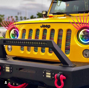 323.96 Oracle 7" LED Headlight Jeep Wrangler JK [Black Bezel - Dynamic Colorshift] 5769-332 - Redline360