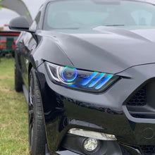 Load image into Gallery viewer, 1025.06 Oracle LED Projector Headlights Ford Mustang V6/GT (15-17) GT350 GT500 (18-20) Dynamic ColorSHIFT RGB - 8199-332 - Redline360 Alternate Image