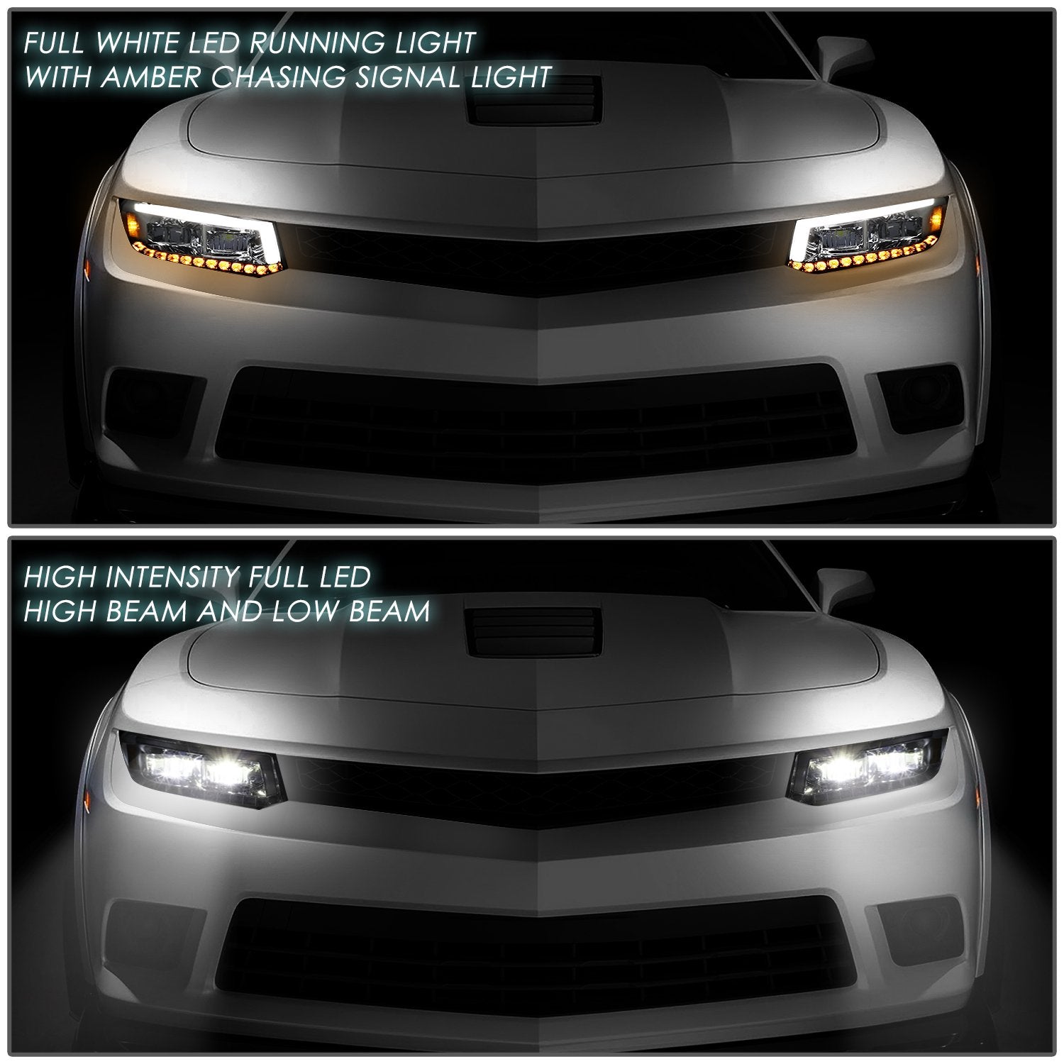 DNA Projector Headlights Chevy Camaro (2014-2015) w/ Sequential